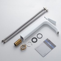 Смеситель для раковины/умывальника высокий Shevanik S4011C, белый Смеситель для раковины/умывальника высокий Shevanik S4011C, белый