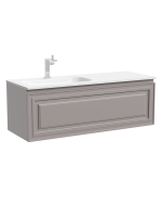 Тумба с раковиной Sancos Very 120 L подвесная, 1 ящик, doha soft