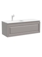 Тумба с раковиной Sancos Very 120 L подвесная, 1 ящик, doha soft