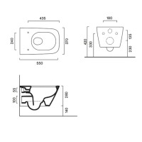 Унитаз подвесной Catalano Green 0411550001 с микролифтом