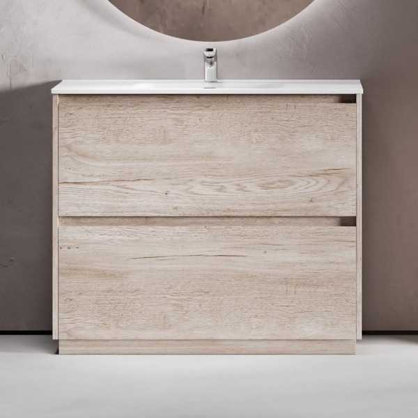 Тумба под раковину Sancos Libra Floor 100 дуб галифакс натуральный