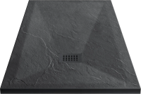 Поддон для душа Vincea VST-4SR9010A 100x90 антрацит, с сифоном