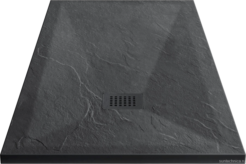 Поддон для душа Vincea VST-4SR9010A 100x90 антрацит, с сифоном