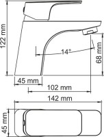 Смеситель для раковины Wasserkraft Salm 2703