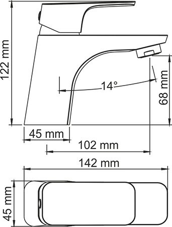 Смеситель для раковины Wasserkraft Salm 2703