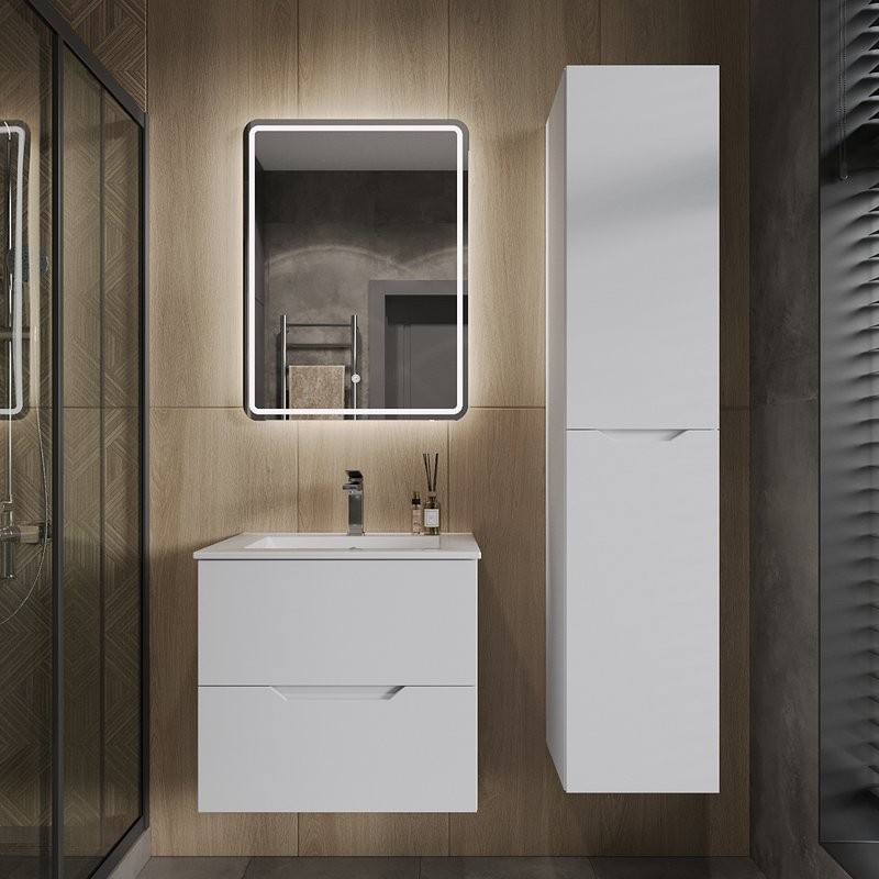 Мебель для ванной комнаты Orange Line 60 белая матовая