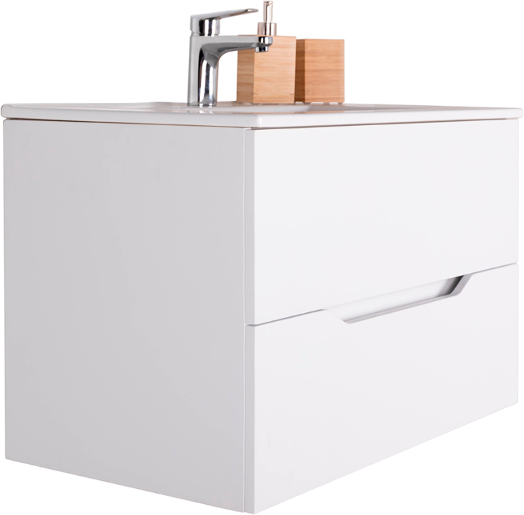 Мебель для ванной комнаты Orange Line 60 белая матовая