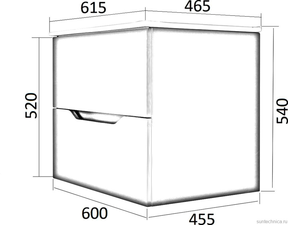 Мебель для ванной комнаты Orange Line 60 белая матовая