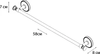 Полотенцедержатель Fixsen Adele FX-55001 Полотенцедержатель Fixsen Adele FX-55001