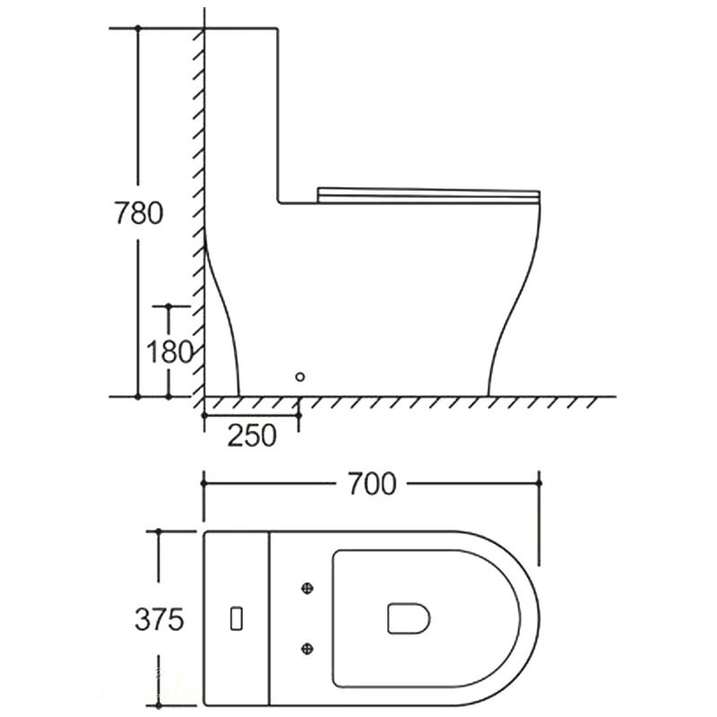 Унитаз-моноблок напольный Grossman Classic GR-4488SQ