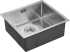 Комплект  Мойка кухонная Paulmark Weser PM804844-BS брашированная нержавеющая сталь + Смеситель для кухни Paulmark Essen Es213001-NI никель