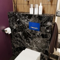Система инсталляции для унитазов Lavinia Boho RelFix 77020056 5 в 1 с кнопкой смыва и дозатором, фиолетовый, хром
