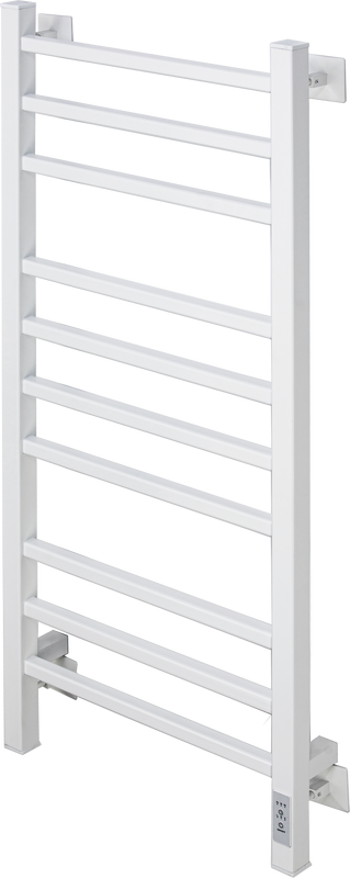 Полотенцесушитель электрический Comfysan Pioli-K EC-10 100x55 см, подключение справа, слева, матовый белый, лесенка, из стали