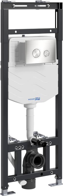 Система инсталляции для унитазов Wasserkraft Alme 15TLT.010.ME.BN01 с кнопкой смыва никель
