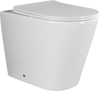 Унитаз приставной напольный Ceramicanova Highlight Rimless CN1812 с микролифтом, безободковый