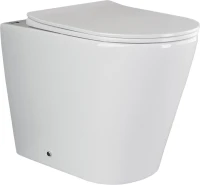 Унитаз приставной напольный Ceramicanova Highlight Rimless CN1812 с микролифтом, безободковый