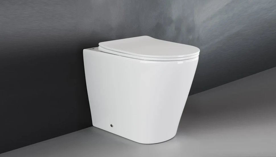 Унитаз приставной напольный Ceramicanova Highlight Rimless CN1812 с микролифтом, безободковый