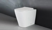 Унитаз приставной напольный Ceramicanova Highlight Rimless CN1812 с микролифтом, безободковый