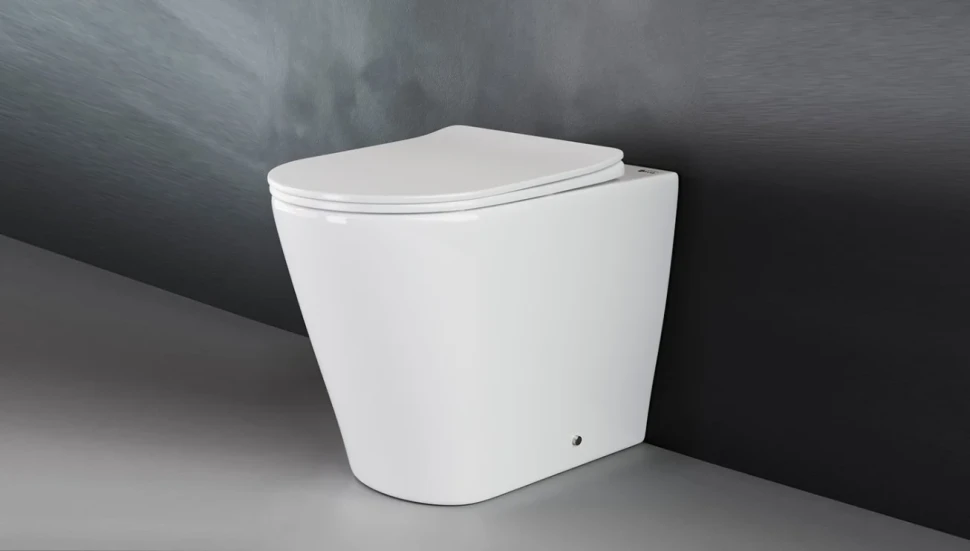 Унитаз приставной напольный Ceramicanova Highlight Rimless CN1812 с микролифтом, безободковый