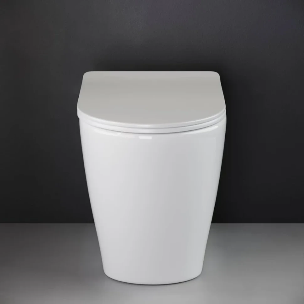 Унитаз приставной напольный Ceramicanova Highlight Rimless CN1812 с микролифтом, безободковый