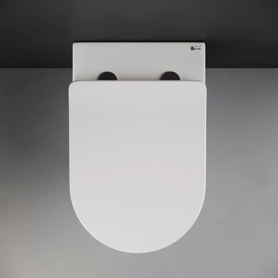 Унитаз приставной напольный Ceramicanova Highlight Rimless CN1812 с микролифтом, безободковый