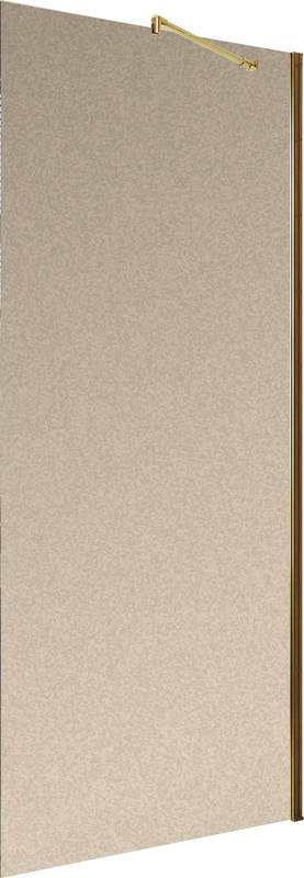 Душевая перегородка Maybahglass MGD-1354-3ш 99 см, профиль золото, стекло бронза матовое