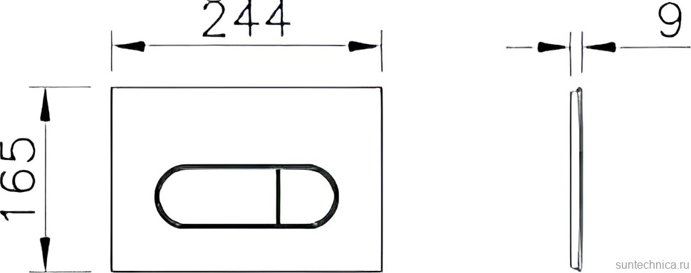 Кнопка смыва VitrA Root Round 740-2240 медь
