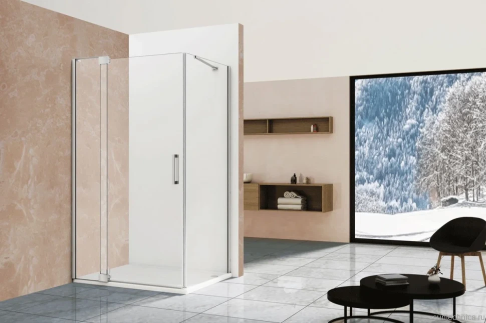 Душевой уголок Vincea Extra VSR-1E111210CL 120x100 см, профиль хром, стекло прозрачное