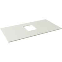 Тумба под раковину со столешницей Allen Brau Infinity 85 1+1, подвесная, олива матовый, столешница серый структ