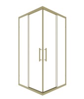 Душевой уголок Timo TKSS-90/17C-8 90x90 см, профиль матовое золото, стекло прозрачное