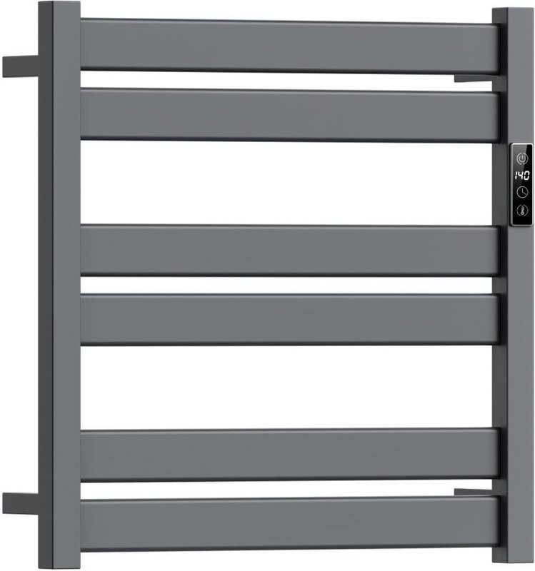 Полотенцесушитель электрический Bauedge Elite AF0036 52x53, темно-серый металлик