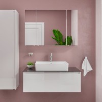 Мебель для ванной комнаты VitrA Nuo 100 подвесная, глянцевая белая