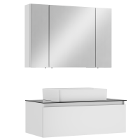 Мебель для ванной комнаты VitrA Nuo 100 подвесная, глянцевая белая