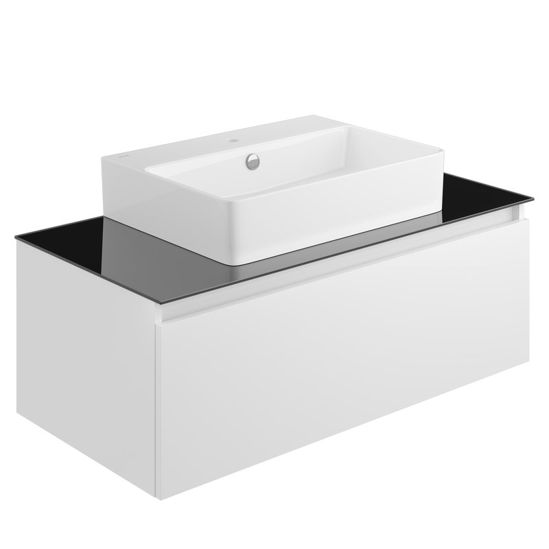 Мебель для ванной комнаты VitrA Nuo 100 подвесная, глянцевая белая