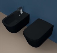 Биде подвесное Kerasan Tribeca 512531 черный матовый