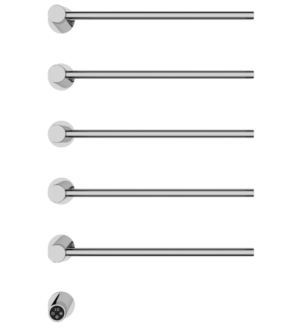 Полотенцесушитель электрический Wonzon & Woghand WW-AL315-BR С ВНУТРЕННЕЙ ЧАСТЬЮ, браширвоанный никель