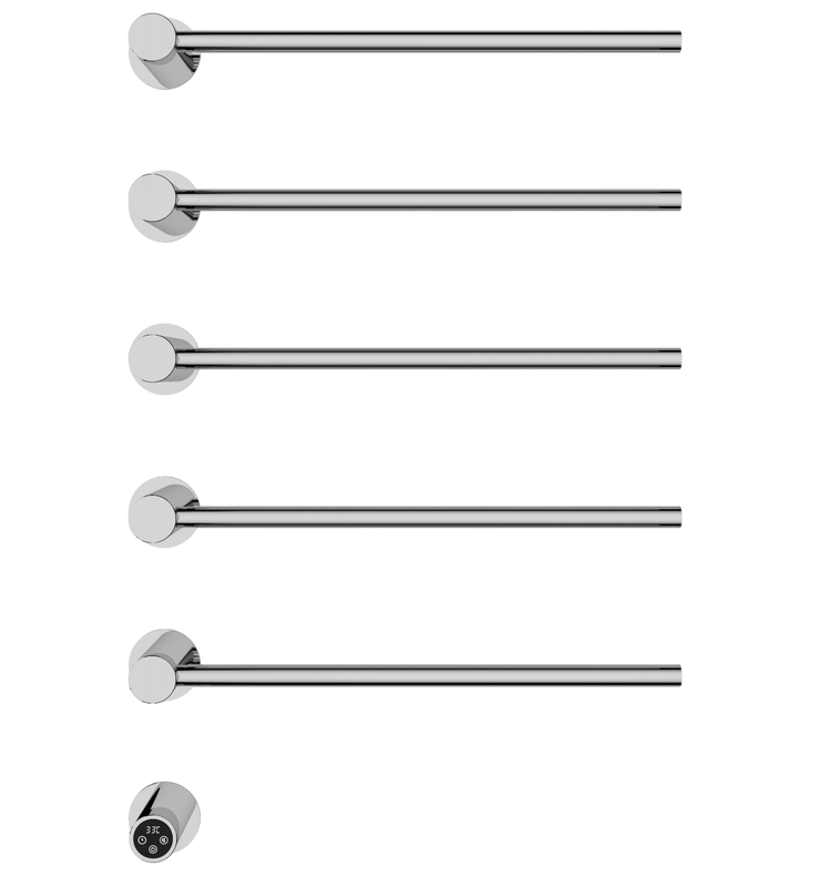 Полотенцесушитель электрический Wonzon & Woghand WW-AL315-BR С ВНУТРЕННЕЙ ЧАСТЬЮ, браширвоанный никель