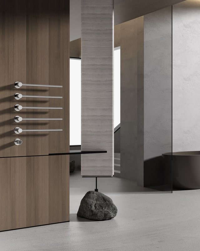 Полотенцесушитель электрический Wonzon & Woghand WW-AL315-BR С ВНУТРЕННЕЙ ЧАСТЬЮ, браширвоанный никель