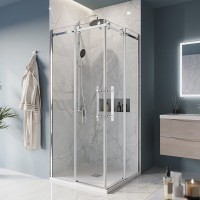 Душевой уголок BelBagno Marino -A-2-100-C-CR профиль хром