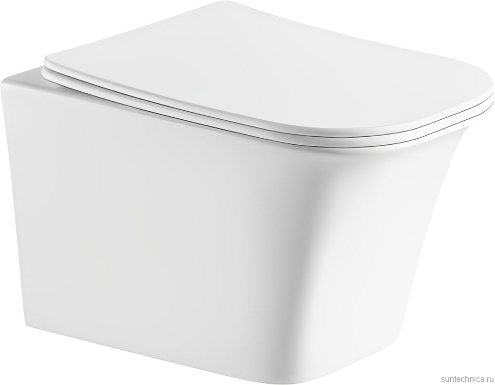 Унитаз подвесной Ceruttispa Arno Aria 7839 безободковый, с микролифтом