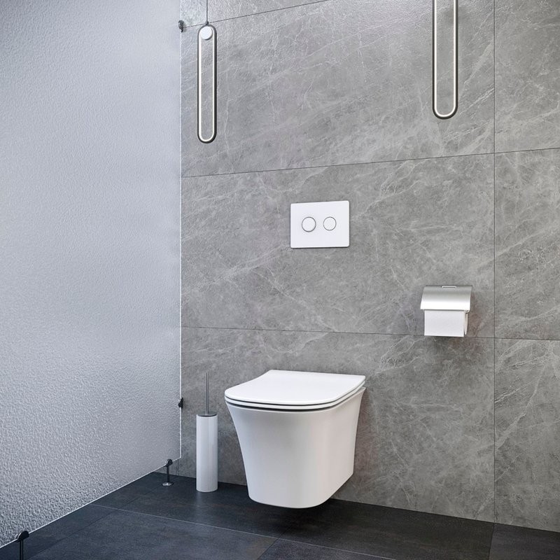 Унитаз подвесной Ceruttispa Arno Aria 7839 безободковый, с микролифтом