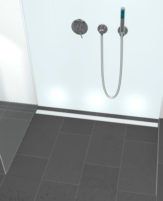 Душевой трап (лоток) TECE Drainline TECEdrainline 100 см стекло с сифоном