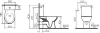 Унитаз-компакт напольный VitrA S10 9864B003-7201 с микролифтом