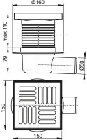 Душевой трап AlcaPlast APV5411