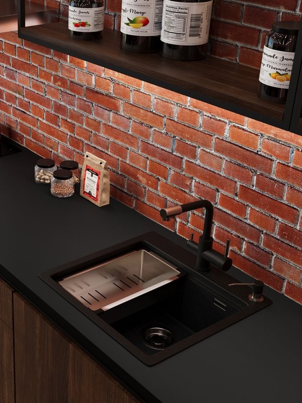 Мойка кухонная Emar Quartz EMQ-1520.Q Морион