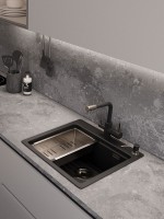 Мойка кухонная Emar Quartz EMQ-1520.Q Морион Мойка кухонная Emar Quartz EMQ-1520.Q Морион