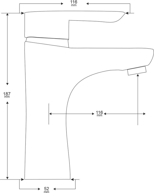 Тумба с раковиной AQUATON Сканди 55 белый глянец, белый матовый + Смеситель для раковины MEGA Truva MG-Z02 хром