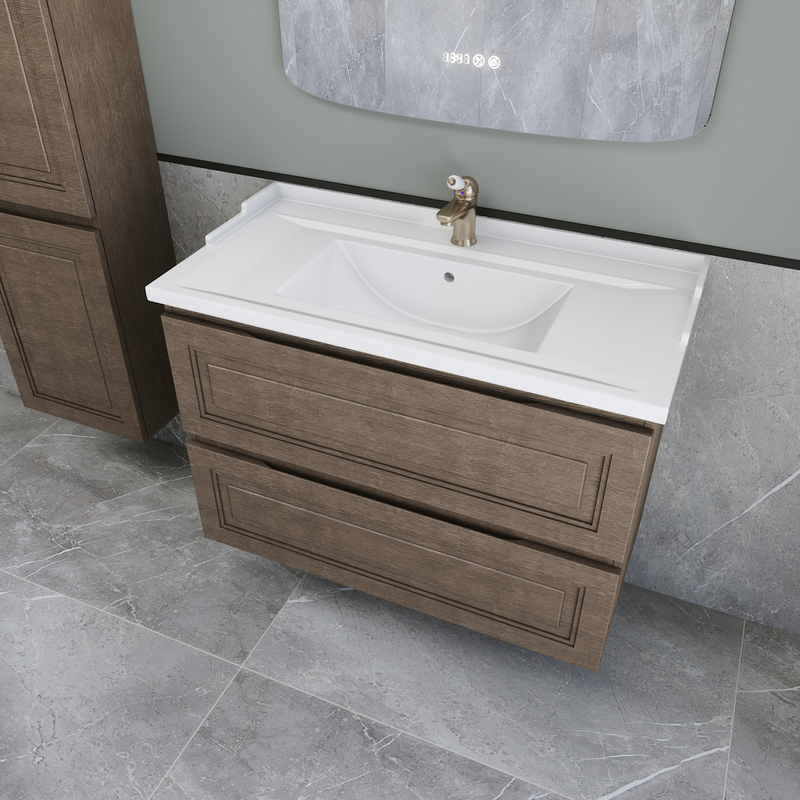 Тумба с раковиной Caprigo Wales 90 шоколадный орех