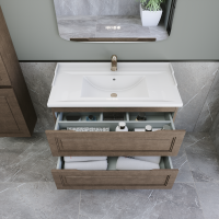 Тумба с раковиной Caprigo Wales 90 шоколадный орех