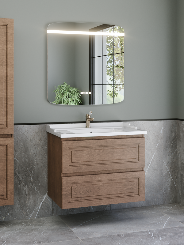 Мебель для ванной комнаты Caprigo Wales 80 светлый орех